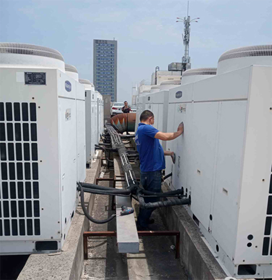 万年中央空调制热和不制冷系统维修方法